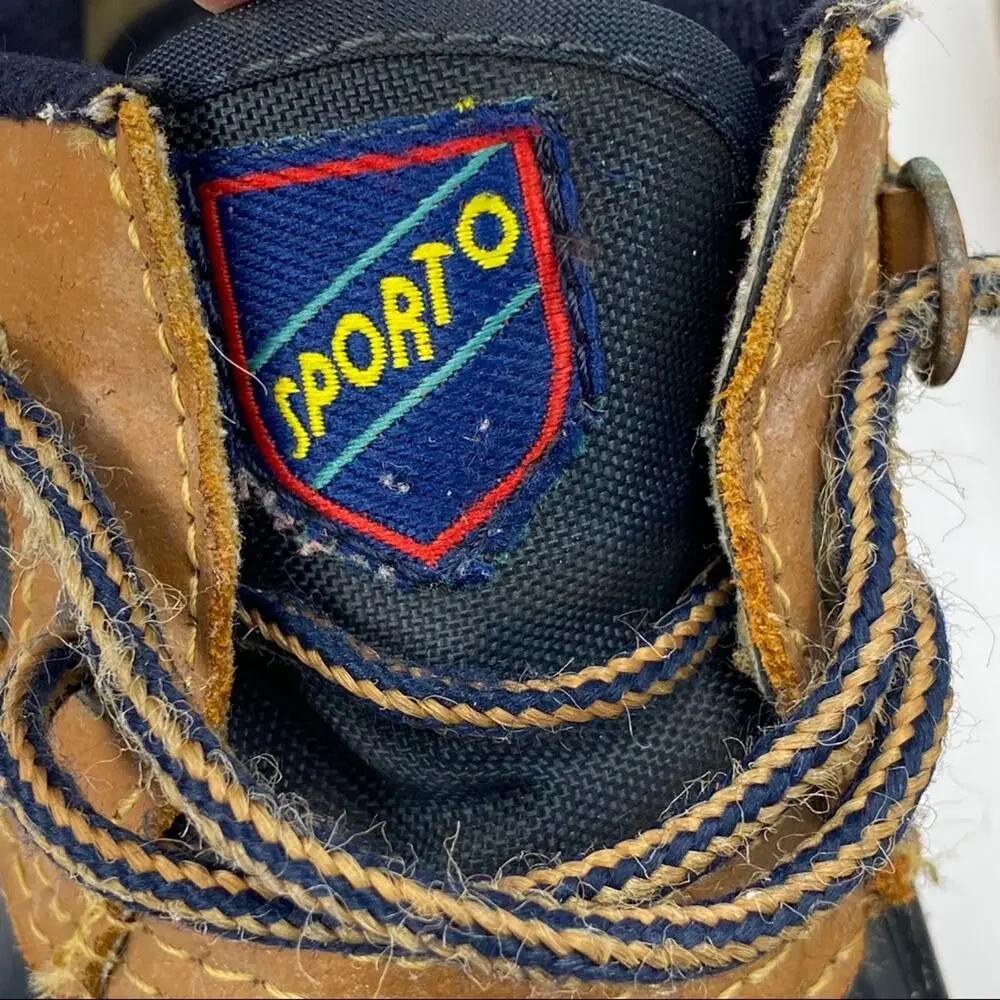 Men's Blue Sporto Thermolite Duck Hiking Boot Shoes Size 6
